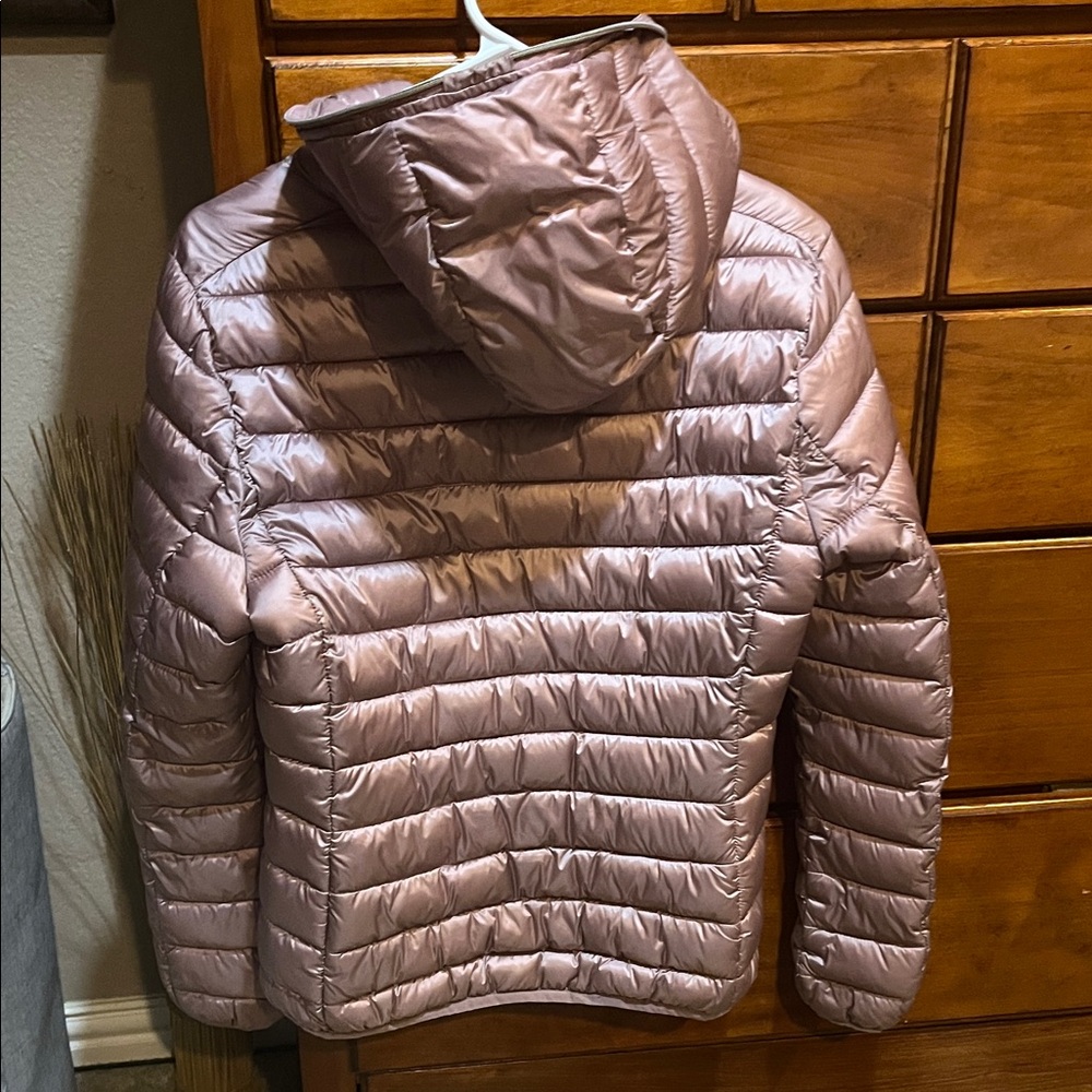 SAVE THE DUCK Shiny Pink Puffer Jacket - Picture 3 of 4